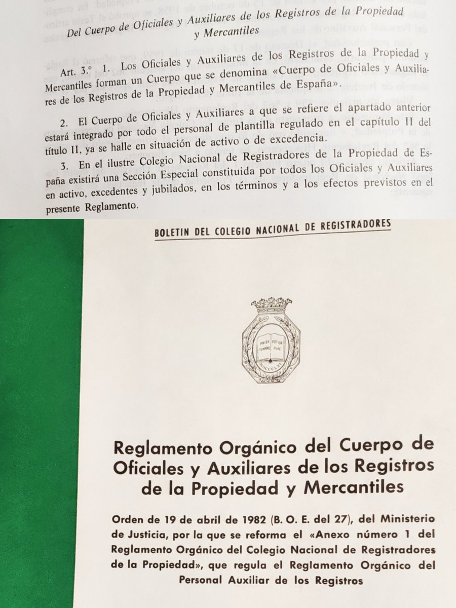 Historia de los Registros... que importante han sido siempre sus empleados. 👏 "Ayer, hoy y mañana". #aquellosmaravillososaños #cuerpodeoficialesyauxiliares #Registros #vintage #calidadgarantizada #HistoriaRegistral  #empleadosRegistros <a href="/fororegistral/">actualidad registral</a> <a href="/CSIFnacional/">CSIF Nacional</a> <a href="/Registritis_/">Registritis Aguda</a>