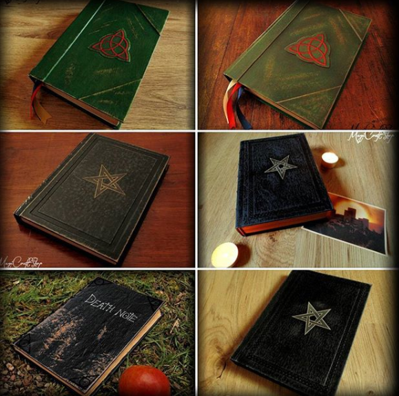 PowerMagick's tweet photo. All these books are totally handmade and customizable and you can find them on our etsy shop👇https://t.co/MsDxJTyuCi

#charmed #streghe #bookofshadows #librodelleombre #wicca #charmed #halliwell #piper #prue #paige #phoebe #deathnote #manga #japanese #TsugumiOhba #TakeshiObata https://t.co/EDrGlVJmFd