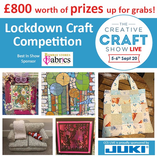 XStitchmagazine's tweet photo. The Creative Craft Show is hosting a second virtual show on 5th and 6th September!
Enter CCS Live’s Lockdown Craft Competition now: https://t.co/8jHwjLL1rE and https://t.co/GXLO4ZOCiJ .
@thecraftshows #creativecraftshow #creativecraftshowlive #ccslive #lockdowncompetition https://t.co/3DYHzBYiE7