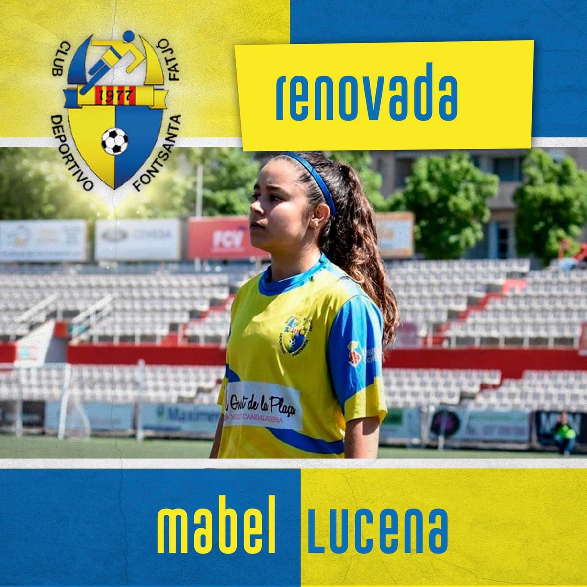 CDFF1977's tweet image. 🔷🔶 AMATEUR A FEMENINO
👩 Mabel Lucena, renovada!
🧑🏻 1999
📍 Terrassa
👤 Lateral
📝 Renueva por su tercera temporada
#CDFF