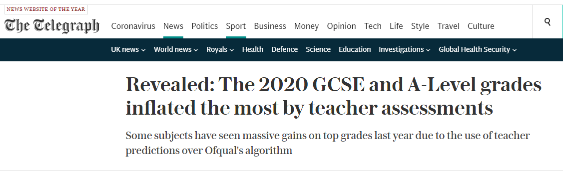 Let me try to explain why 'Grade Inflation' is a totally unfair analysis of the situation, using another summer obsession: cricket 1/8  @teacherhead  @johntomsett  @RealGeoffBarton  @mrjamesob