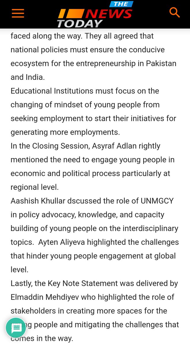 yanpakistan's tweet photo. 1️⃣ Media coverage 🗞 for our "International E-Conference on Youth Engagement for Global Action" by @TheNewsToday
#EConByYAN 

#YAN4IYD20 #31DaysOfYouth 

Link to read: 
https://t.co/YGBv0apnft https://t.co/7ehgw43cGS