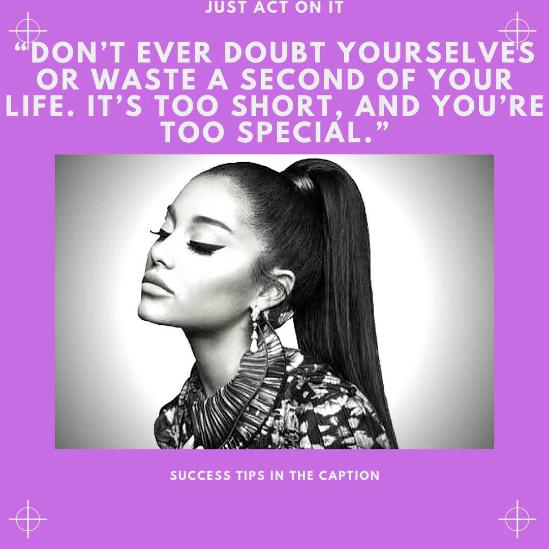 Aimnhigh_'s tweet photo. Success tips by Ariana Grande:

1)Stand your ground when necessary
2)Ignore the norm,and do your own thing
3)Keep your ego in check
4)Do things to increase your mental and physical health

#like #hustle #yourself #loveyourself #quote #art #lifequotes #leadership #marketing… https://t.co/BepuRoI54A