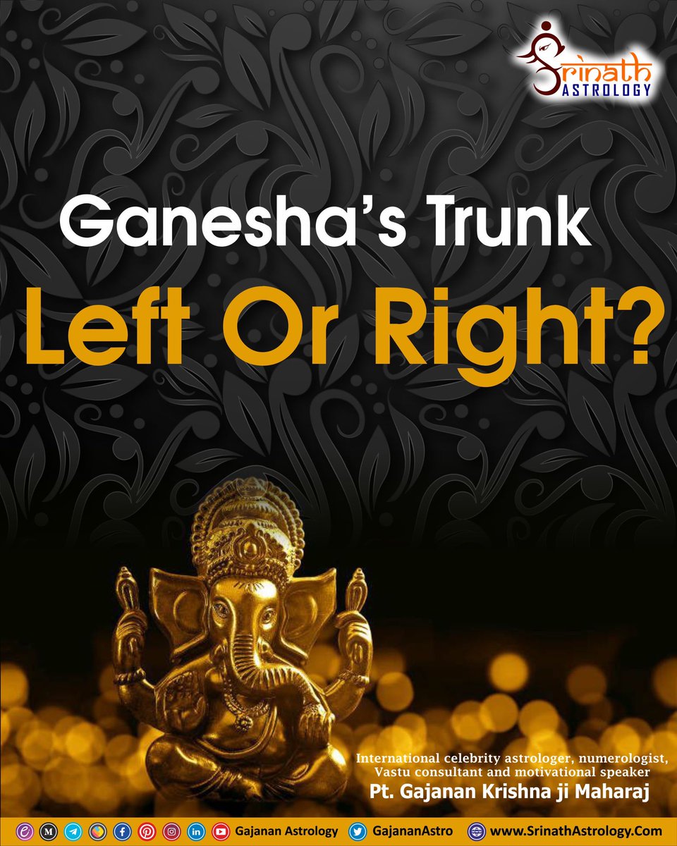 THREADGanesha's Trunk - Left Or Right?1/nIn  #Hinduism, idols are given immense importance as they are the worldly embodiments of spiritual forces. Every part of an idol has its own meaning and significance which will lead to different results for the native. Therefore,