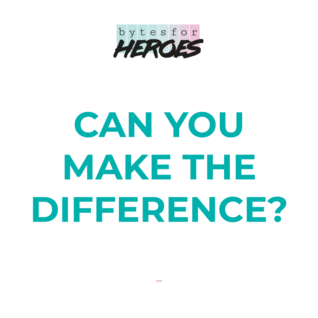 With thousands of meals donated, could you make the difference? Follow the link to get involved! 
bytesforheroes.com