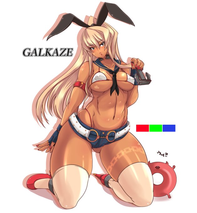 #バニーの日 らしい。
新作用意できんかったので、とりあえず過去の、ギャルねーちゃん黒島風
むちむちくろい島風 