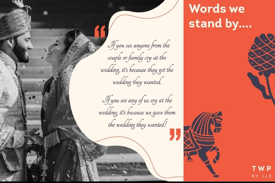 #TheWeddingPoetry #TWP #TWPbyLLE  #IndianWedding #WeddingPlanning #WeddingPlanners
#IndianWeddingPlanners #WeddingIdeas #WeddingInspiration
#LuxuryWedding #DestinationWeddings
#Milestones #WeddingPoetries #WeddingSolutions
#Weddingservices #SocialEvents #Passion #Emotions