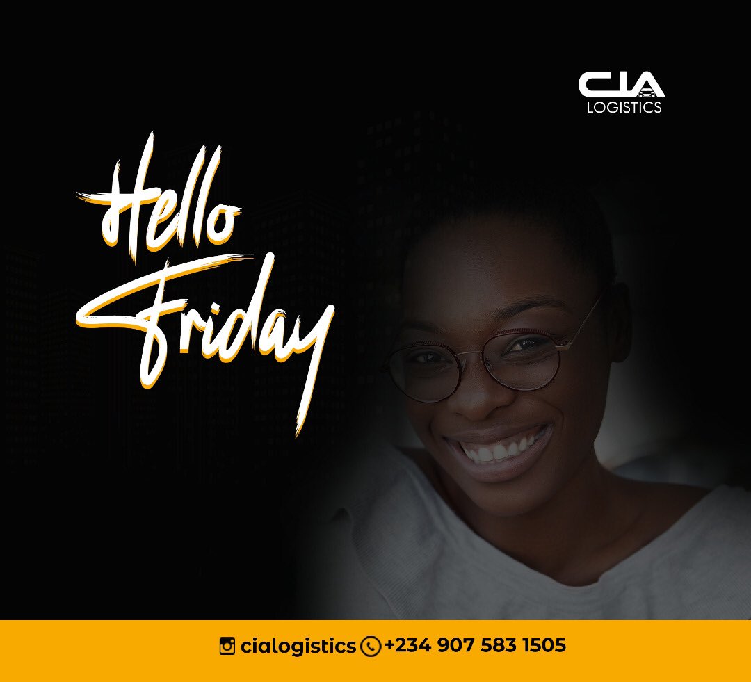 cialogistics's tweet photo. Hello Friday, thank God you are here. https://t.co/HTIZEghZJU