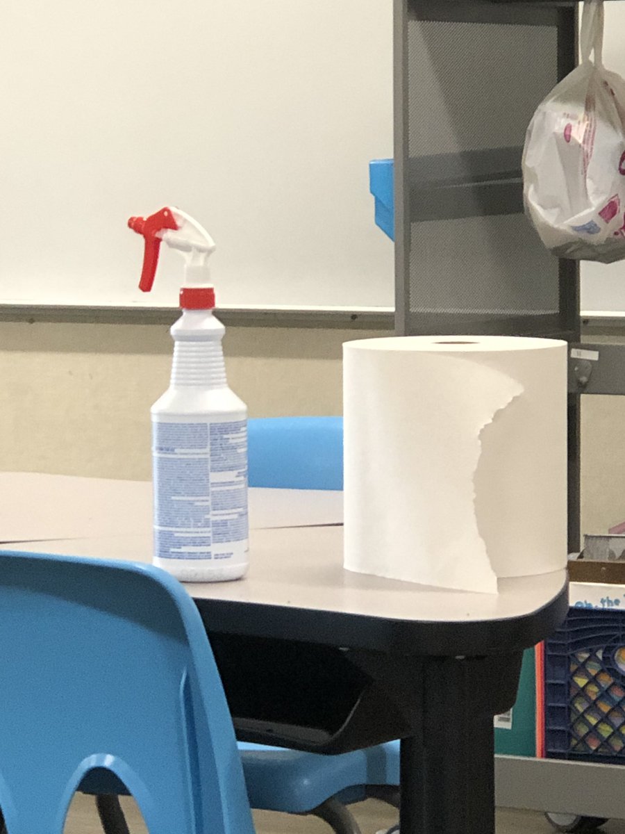 MsMercado20's tweet photo. @morganmyer This is what my district provide us and one cloth mask. https://t.co/R8uOtwPADa