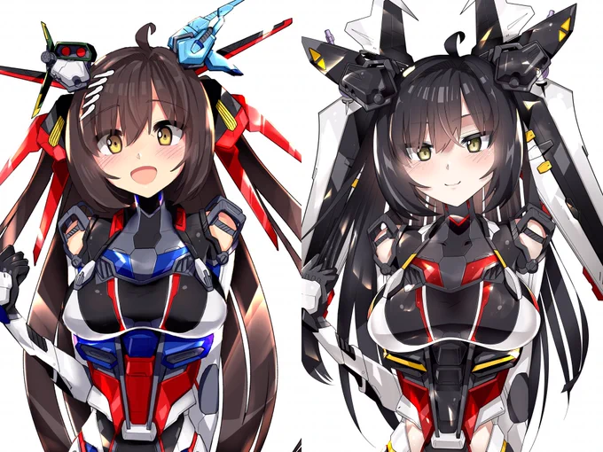 二人並べるとこんな感じです
#MS少女 