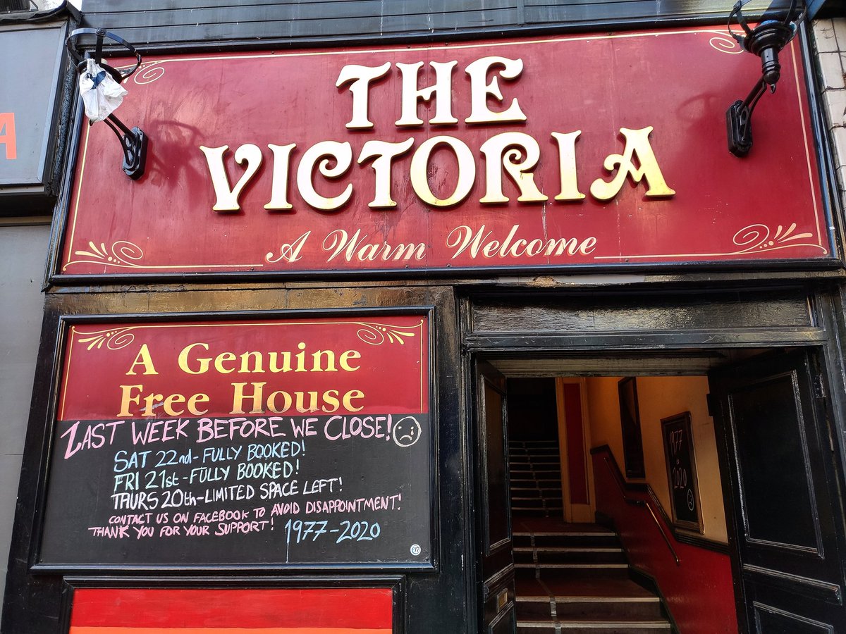 This weekend we say a sad goodbye to our best friends in E17 <a href="/TheVic_E17/">The Victoria E17</a>
😢

The Victoria has been a Walthamstow institution for many years and we wish all of the team the best of luck as they move to the William Morris Bar from 1st October.

The Victoria 1977 - 2020 ❤️