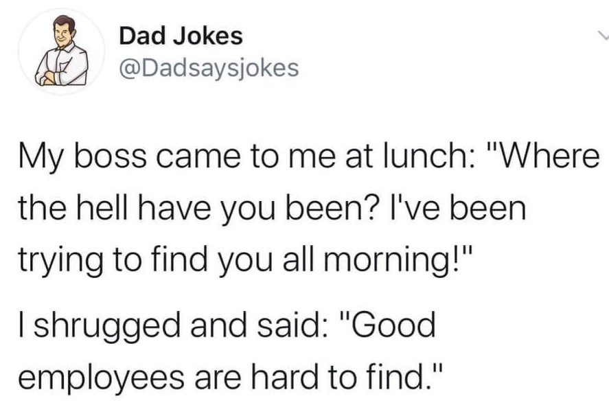 sampathdesilva1's tweet photo. Friday humor! #TGIF #GoodEmployees https://t.co/ZoGd4oInBN