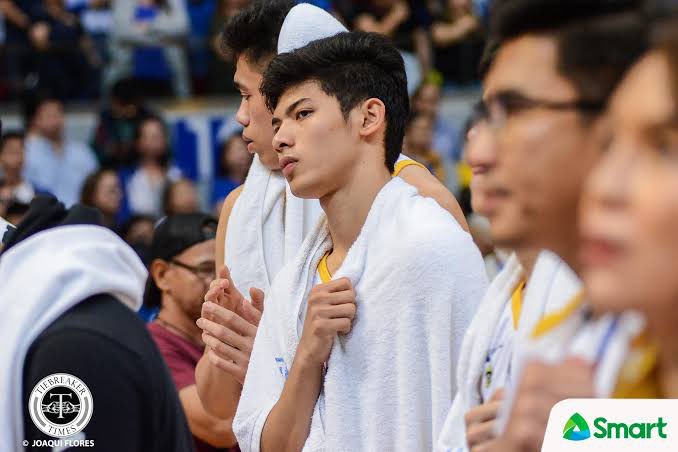 jireh_frezelle7's tweet photo. "Kung bibigyan ako ng isang rason kahit pa man sobrang daming rason na umalis ako, mag-stay ako eh kasi dream school ko ang UST” 

"hindi ko maisip na mag lalaro ako sa ibang kulay kundi dilaw lang" https://t.co/NCJyEeiFkp