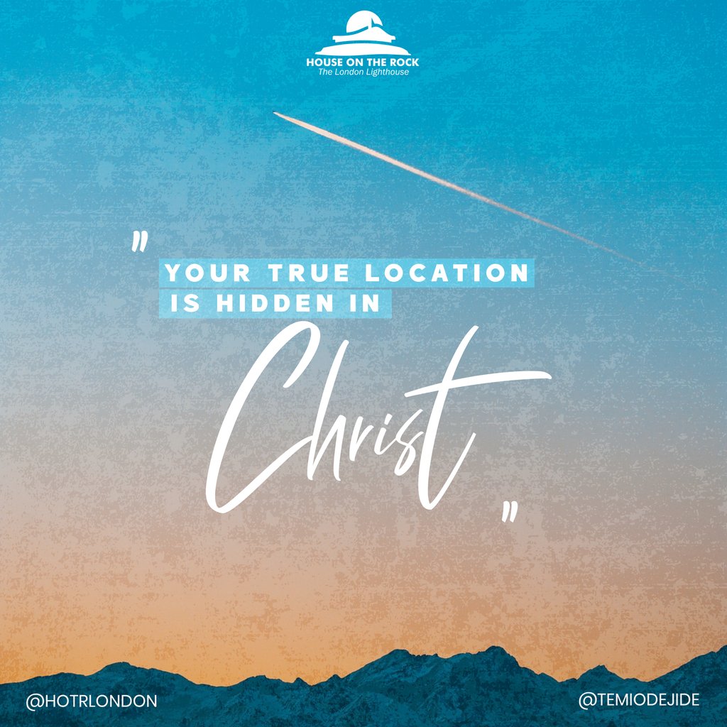 hotrlondon's tweet photo. Operate from your true location with authority and dominion, from your seated position with Christ [Col 3:1-4].
_
#WhereAreYou:
📺 - YouTube - https://t.co/OdAboBavXs
🖥️ - Facebook - https://t.co/QZxeevYGO6
🎧 - Soundcloud - https://t.co/iJZaWOl7sy

#Truth
#YourLocation
#Christ https://t.co/Cgi9OTxQV9