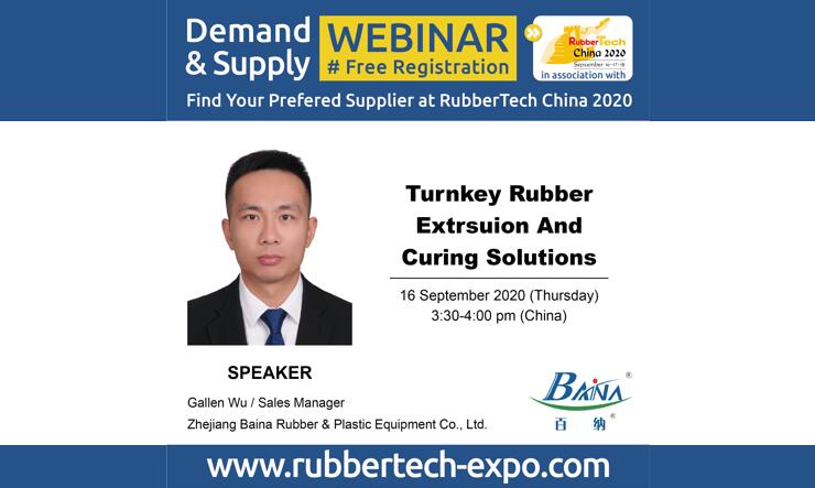 RubbertechC's tweet image. Mr, Gallen Wu, One of the invited Speaker at RubberTech China 2020 Supply &amp;amp; Demand Webinar.
Schedule: Bejing time 3:30-4:00pm, Sept.16, 2020
Sign up for it and stay tuned
bit.ly/33PFzOO
#rubbertechchinawebinar #rubberwebinar