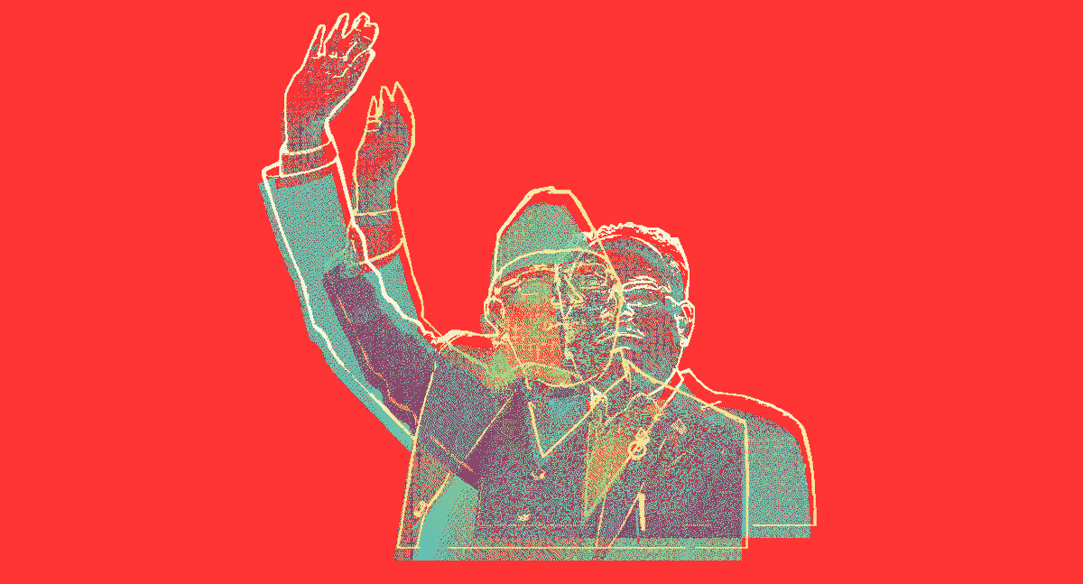 For the editorial  https://www.recordnepal.com/category-explainers/how-the-left-alliance-won/. I still like this piece a lot. Supposed union of two "lefts". Two right arms. Two different things combining or the one thing repeating?