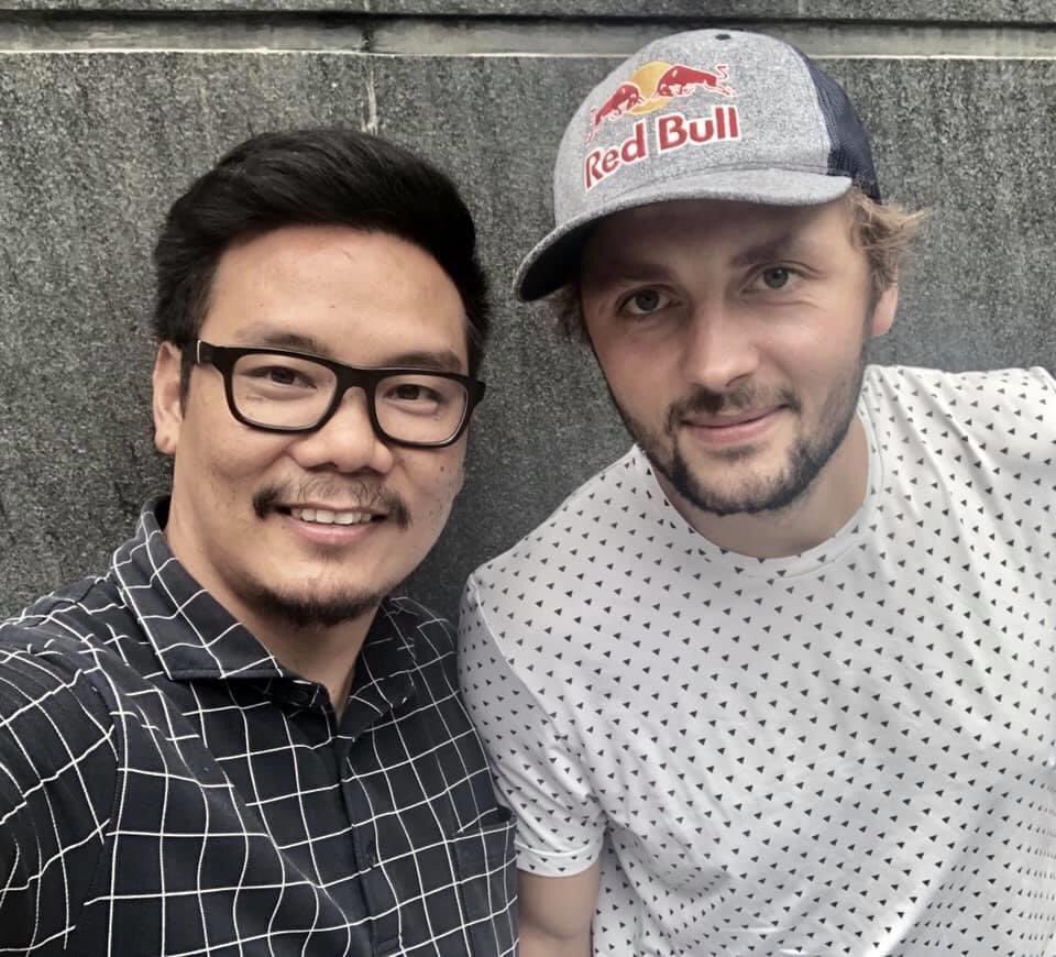 With Superman and ski champion my polish friend <a href="/JedrekBargiel/">Andrzej Bargiel</a>  Guinness book of the world record holder who successfully descended without supplementary oxygen by ski🎿 from K2 Summit second highest peak of the world 🌍. next mission is  Everest #Climber #Ski #Sherpa #14peaks