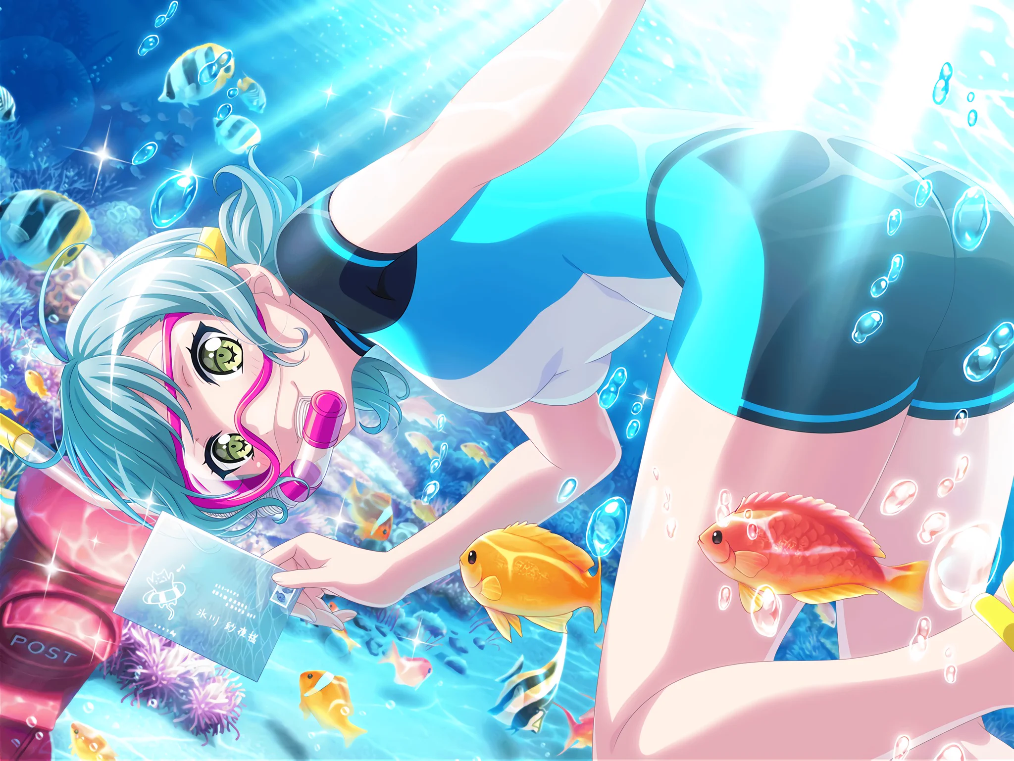 バンドリ　氷川日菜　缶バッジ　Summer Vacation ver.　水着 バンドリ・ガルパ・アワーノーツ最新情報@GAMEΩ on X: 