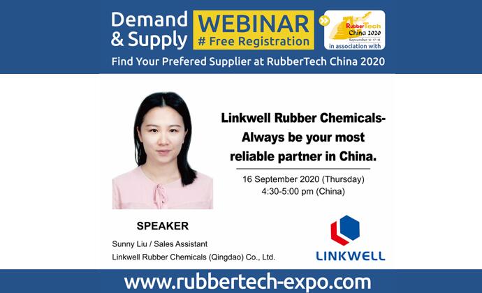 RubbertechC's tweet image. Ms Sunny Liu, One of the invited Speaker at RubberTech China 2020 Supply &amp;amp; Demand Webinar.
Schedule: Bejing time 4:30-5:00pm, Sept.16, 2020
Sign up for it and stay tuned
bit.ly/33PFzOO
#rubbertechchinawebinar #rubberwebinar