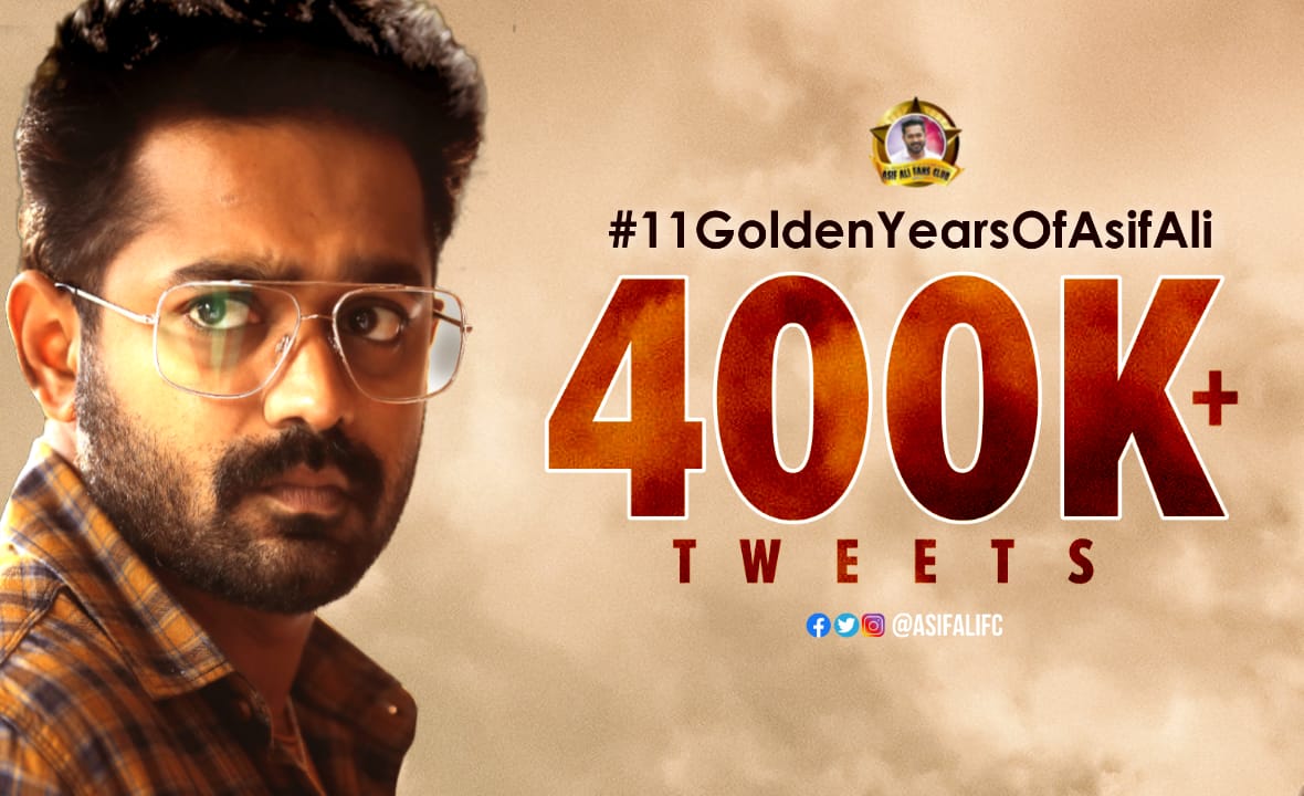JibinL1's tweet photo. Waiting 500K 😎

#11GoldenYearsOfAsifAli 400+ 🤩

Second Most Tweeted Actor Anniversary Tag In Mollywood

Keep Retweet Guys 🔁 !!

@AsifAliFC1 @AsifAliLive1 @trolldcompany @AsifAli_Trends https://t.co/obIjC1Qsvk