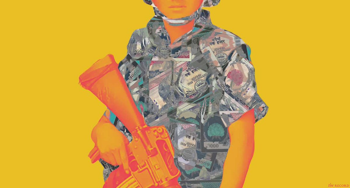 More photomontage. For a story on corruption in the army. I feel like I should develop this cash camo idea further. Hiding in cash. Camouflaged, yet in plain sight. Something like that.  https://www.recordnepal.com/category-explainers/why-is-the-nepal-army-above-corruption-law/