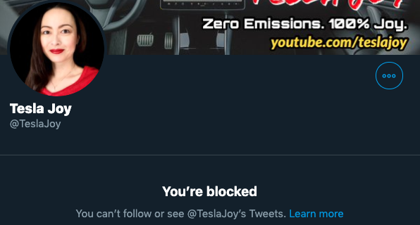 SERIOUSLY!?   @TeslaJoy is taking a page from Trevor Milton's playbook: blocks anyone who speaks facts & truth about Nikola.  $NKLA