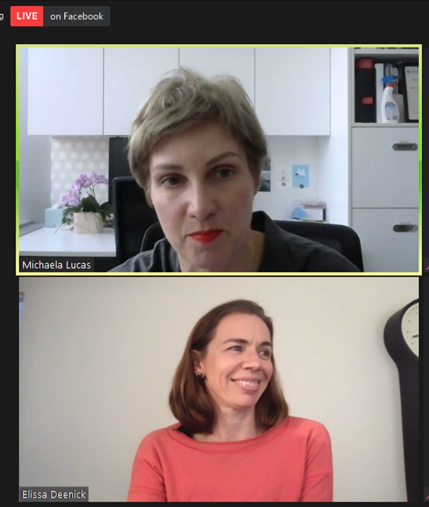 ASImmunology's tweet photo. Great discussion underway with @ElissaDeenick and Prof Michaela Lucas for #ASIFireside #ScienceWeek @Aus_ScienceWeek https://t.co/YLPcATUXSB