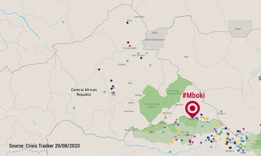 ACAPSproject's tweet photo. #CARcrisis A MP, two census agents and seven vaccination providers kidnapped in #Mboki, Haut-Mbomou prefecture by #UPC militants on 16 August

⛔Violence and insecurity have restricted access to the area since May

Read more on the #humanitarian situation https://t.co/FQ0dAFu1Ke https://t.co/FqdBOgfHpZ