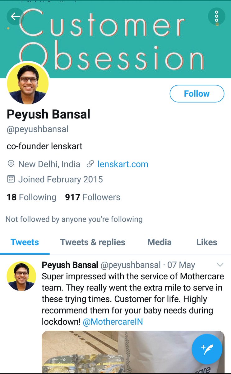 rupeshgosavi29's tweet photo. @Lenskart_com Order Id: 1221544247

Please ask your founder about his obsession towards customer.
His Twitter banner said so.. https://t.co/JeXQOHIFNX