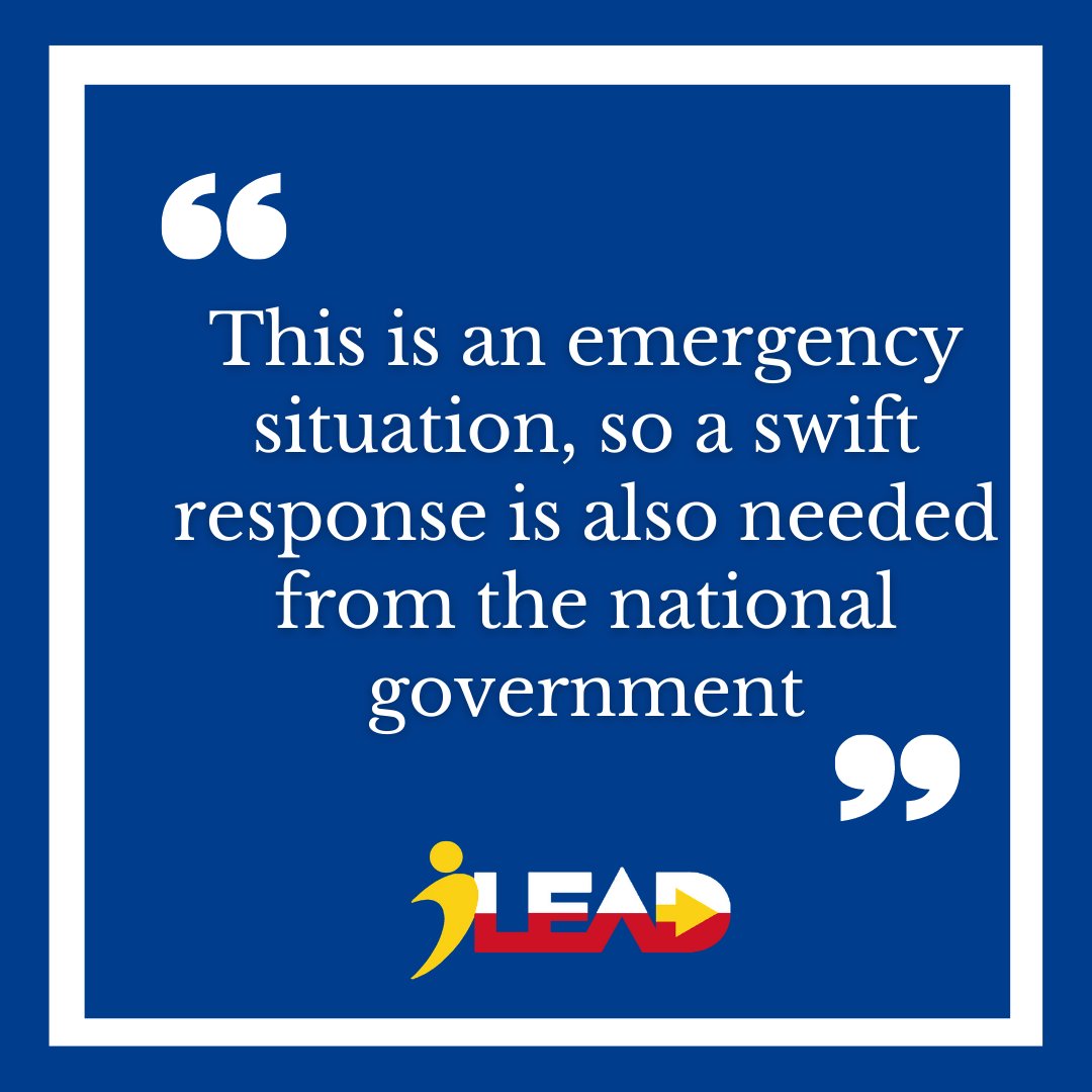 iLEAD urges the national government to use Bayanihan 2 and remaining Php1.4T from 2020 budget for urgent needs.