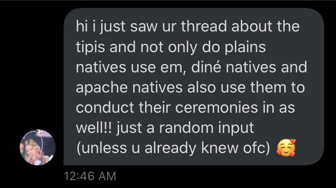 coming back to include this in my thread because tipis are sacred to many more tribes!!