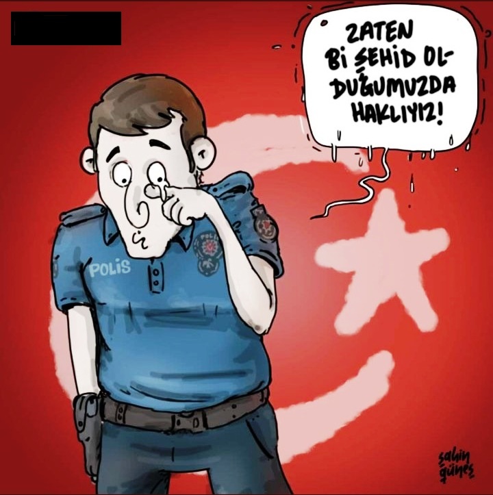 #Polisiminyanindayim Hiç bir davranış polise mukavemet göstermeyi haklı kılamaz. Polis değilim ama Allah Polis, Asker ve Bekçilerimizi kısacası güvenliğimizi sağlayan tüm kardeşlerimizden Allah razı olsun. İki Kardeşimizin görevlerine iade edileceğine olan inancım tamdır.