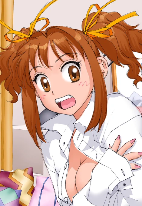 過去絵なんですが…完成データの一部を縮小無しの100%のまま絵〜その,12一部分をトリミングしていますバックアップHDDからテキトーに選んでるから順番も年代もバラバラでゴメンなさい〜です(≧w≦;) 