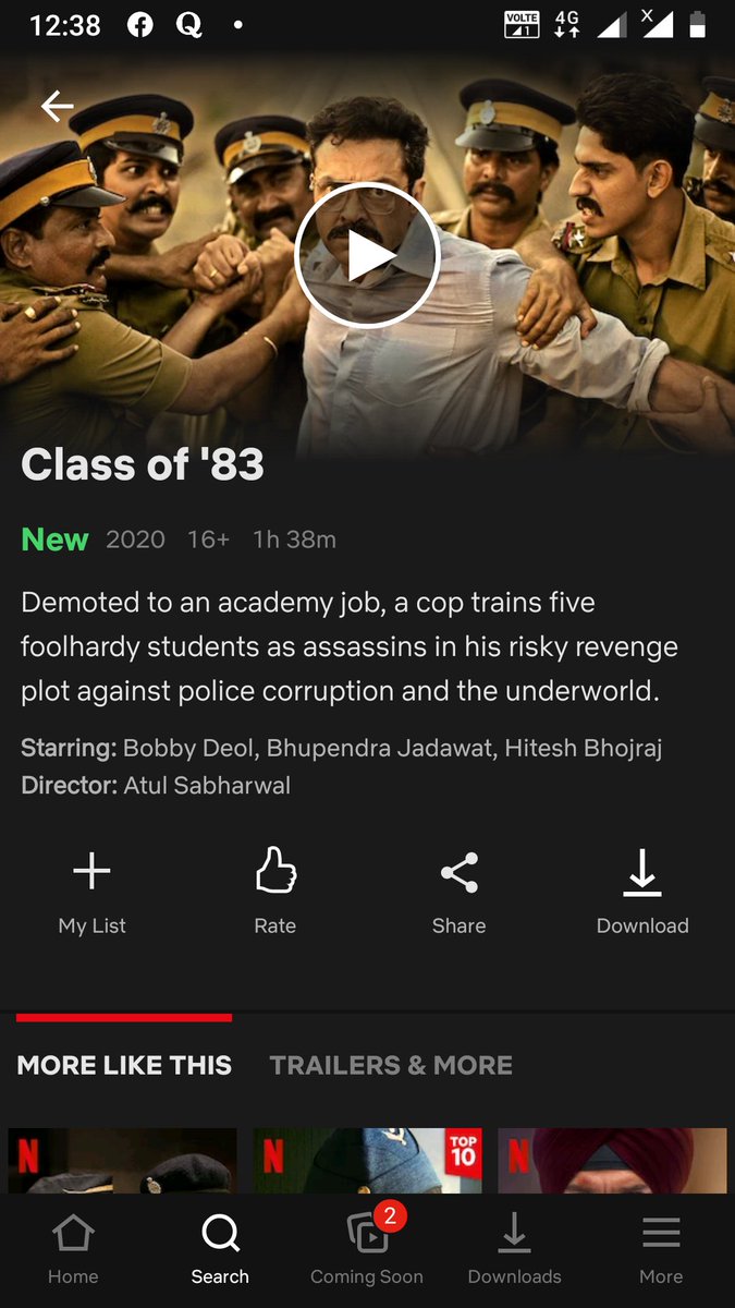 HUNTER__SINGH's tweet image. Bobby Deol mass 
#ClassOf83