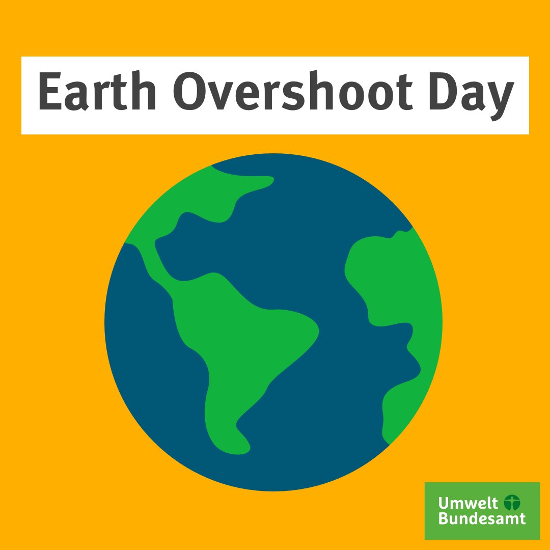 Heute ist #Erdüberlastungstag: Bis zum 22.8. hat die Menschheit so viel verbraucht, wie die Erde im ganzen Jahr erneuern kann. 2019 stand der #EarthOvershootDay noch am 29.7. im Kalender. Dass der Tag später stattfindet, ist eine Folge der #CoronaPandemie. umweltbundesamt.de/themen/earth-o…