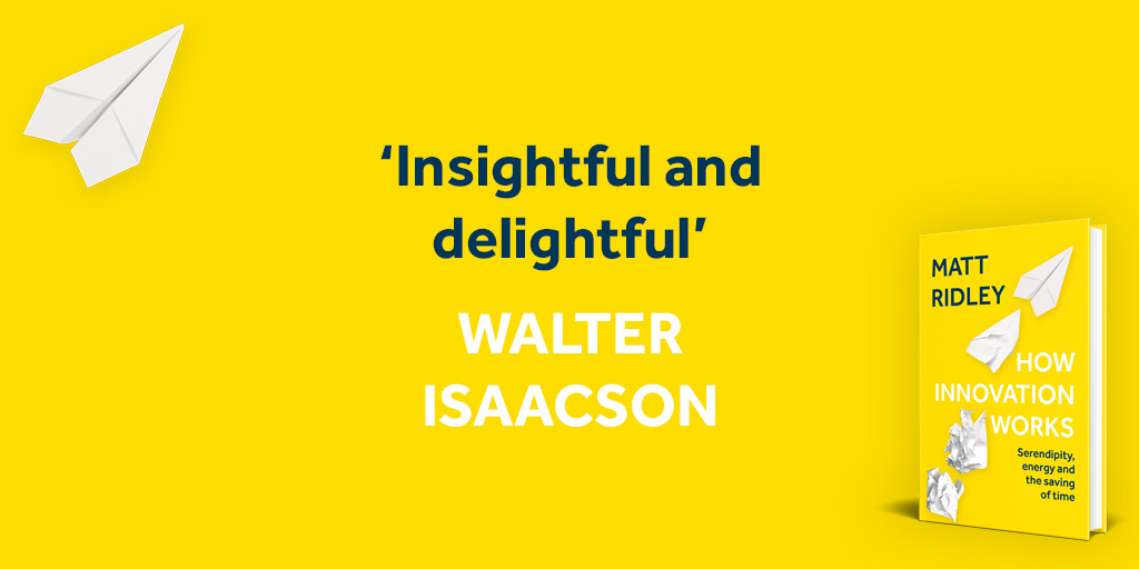 HarperCollinsIN's tweet photo. .@mattwridley chronicles the history of innovation and explains why it's crucial in the modern age, in his new book #HowInnovationWorks. Get your hands on this vital ingredient for success. Out now: https://t.co/DbpCfbywrT
#BookTwitter https://t.co/qX5NbnDqF8