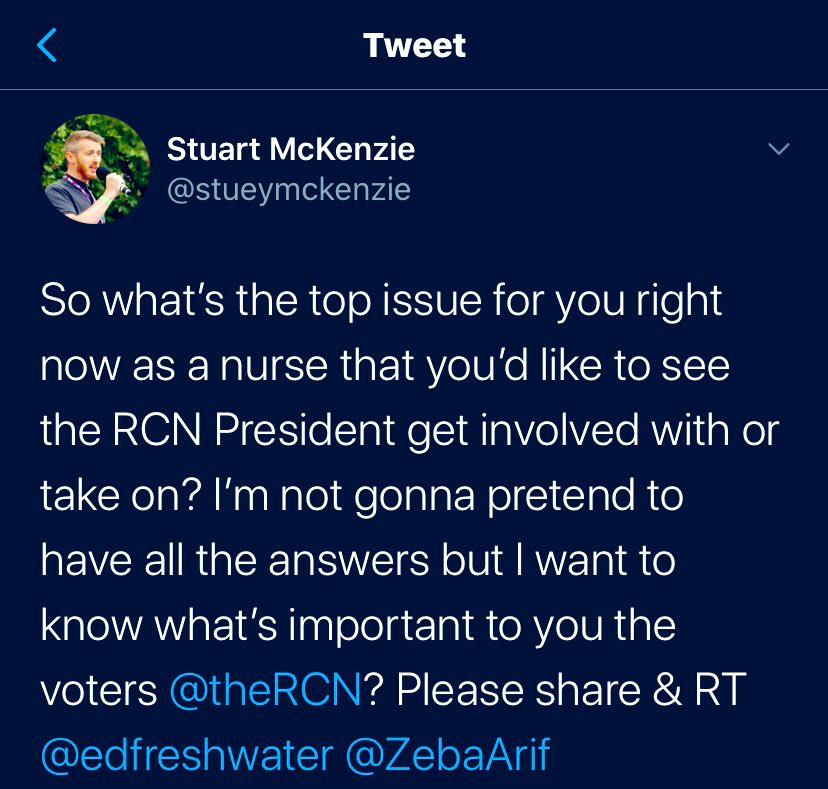 stueymckenzie's tweet photo. Friends &amp; colleagues, I can confirm that I am 1 of 2 candidates that have been excluded from the Presidential election. The tweet below is an example of what is considerd to be a use of ‘RCN Resource’ &amp; made up 1 of the actual allegations against me. https://t.co/TnOXfg0C1O