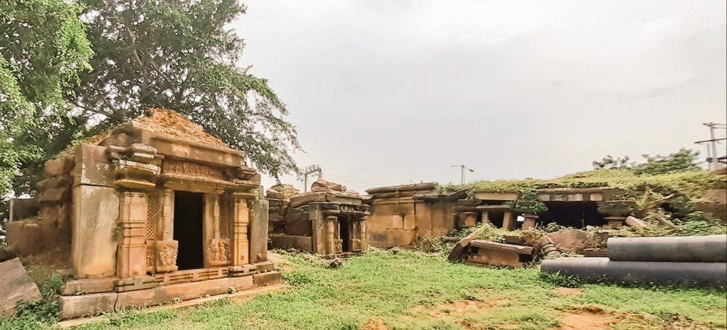 Group of temples at Palampet, MuluguThere are three temples located on the banks of Ramappa lake, built during the reign of Kakatiyas in 13th century CE.One of the temple, the larger among the three is dedicated to Shiva, completely ruined and covered with debris.1/5