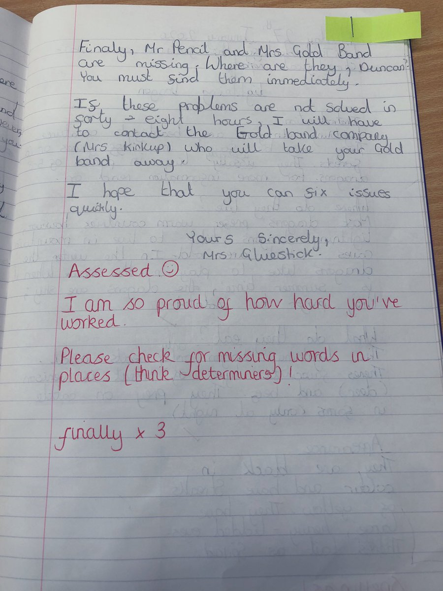 We adapted this and wrote letters from other pieces of stationery. You could also write newspaper reports, cease and desist letters from the Crayon Committee or Government (get those Y5/6 spellings in)!