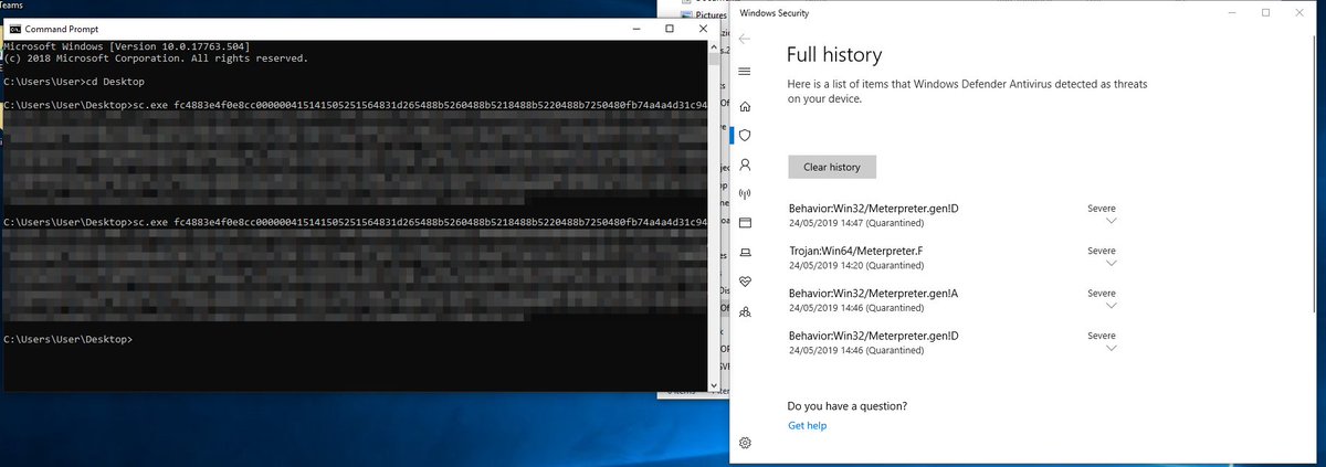 ptracesecurity's tweet image. Bypassing Antivirus with Golang – Gopher it! labs.jumpsec.com/2019/06/20/byp… #ReverseShell #Shellcode #WindowsDefender #Exploit #Infosec