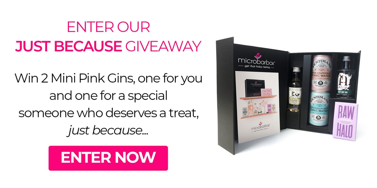 microbarbox's tweet photo. It's #FreebieFriday! #Win 2 Mini Pink Gin #MicroBarBox here: https://t.co/86rewPBXRS
Good Luck! #competition #giveaway #FridayFeeling #retweet #Follow & #RT
ENTER NOW: https://t.co/86rewPBXRS
Check out the prize here:
https://t.co/3NsVwpN3XR https://t.co/Es9AN21Djx