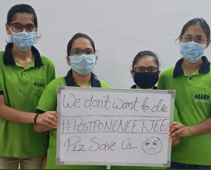 VidyarthiRahul2's tweet photo. 1.25 milions tweet, these includes Student Associations, Advocates, Journalists, Politicians, Youtubers, Parents and a no. Of NEET and JEE Aspirants. 

Stop this logic “ Non studying students hi trend krwate hai” 

#ProtestAgainstExamsInCOVID 
@DrRPNishank @ugc_india https://t.co/v4H6oVBh2h