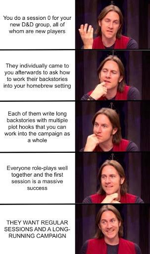 I worked really hard on this template
⚔️🤓
#dnd  #gamenight #dndmemes  #tabletopgames #d20  #meme #bard