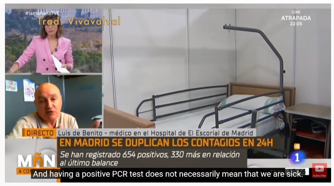 Listen to this Spanish doctor downplay fear porn on Covid19, also points out that testing PCR positive doesn't mean one is ill, and questions efficacy and need for a vaccine that Pharma wants to sell...Refreshing to hear another non-alarmist expert.