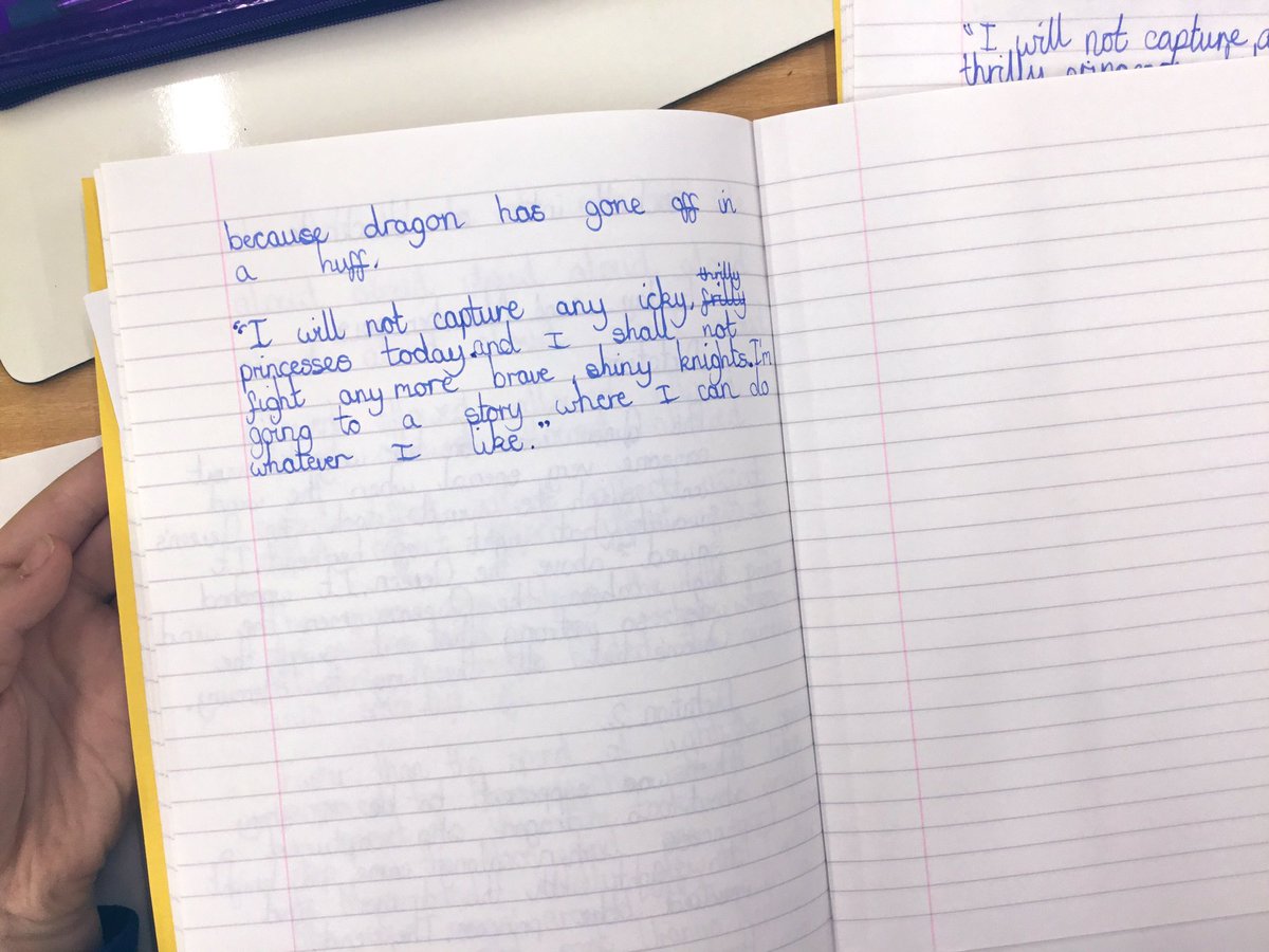 Similarly, dictation is great with most picture books and There Are No Dragons In This Story was fab (we asked Y5 to then finish the story or sentence and it worked well).