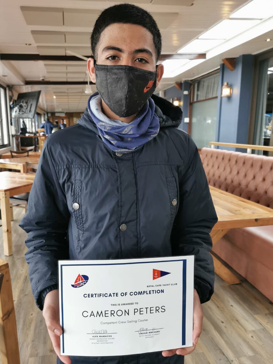 RCYC_sailing's tweet photo. Three Cheers to Raafiq Erasmus, Sikelela Mente and Cameron Peters for completing their competent crew course with Alex Mamacos and our talent Senior Intrusctor, Sibu.

Well done boys!

📸 @the_only_wumpus
.
.
.
#LearnToSail #LearnToSwim #SailTraining #MatchRacing #CapeTown https://t.co/HJZQoXnAYU