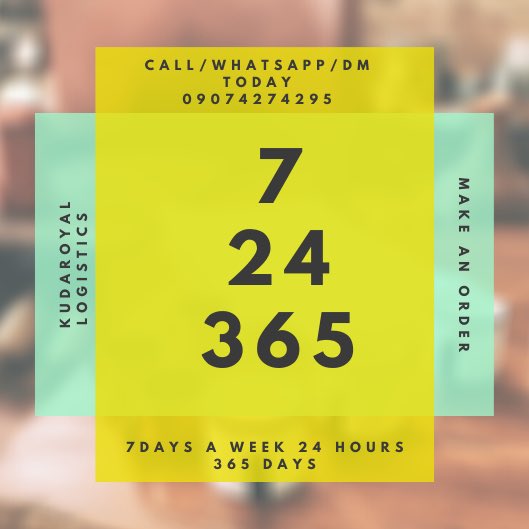 kudaroyalLogist's tweet photo. 7 days a week.
24 hours a day.
365 days a year.
These are the numbers of Time we are available to take your orders.
•
•
#DNC2020 #AkwaIbomTwitter #Bitcoin #Nengi #AGBaby #BBNaijialockdown2020 https://t.co/MBBv3O60Ez