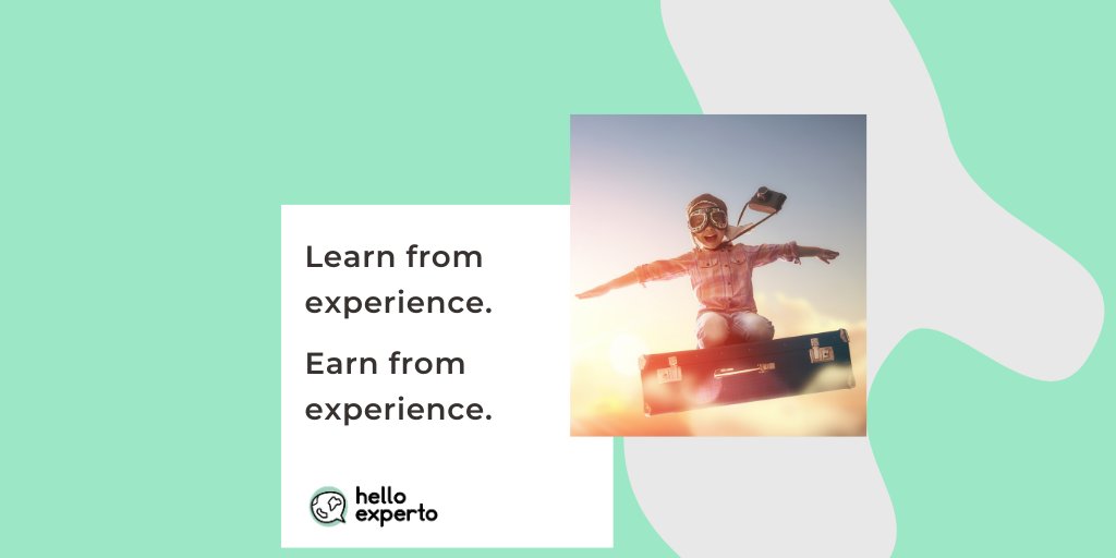 Let me introduce you my new travel #startup: 

<a href="/helloexperto/">Hello Experto</a> 

As a #Travel #Expert, Earn from Experience. 
As a #Traveler, Learn from Experience.

#travelplanning #consultancy #tourism #advice #covid19  #local #experience #sharingeconomy #traveltech #helloexperto #restarttourism