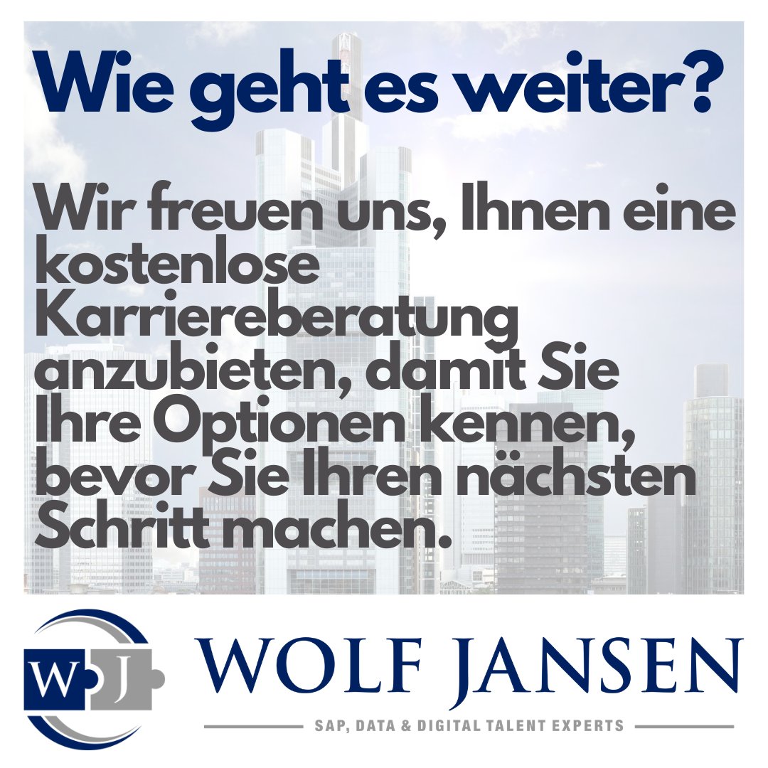 Was wird Ihr nächster Schritt sein?

#rekrutierung #recruitment #sap #data #digital #wolfjansen