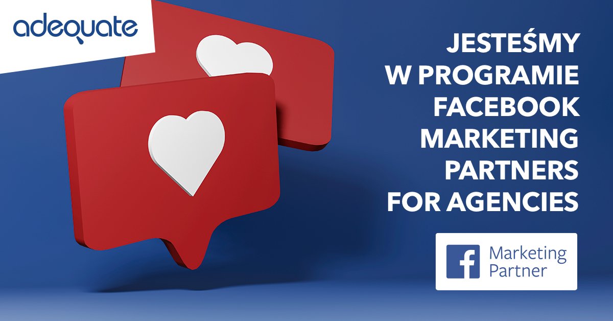AdequateAgency's tweet photo. Adequate ze statusem Partnera Preferowanego w programie Facebook Marketing Partners! Tylko niewielka liczba agencji z Polski może pochwalić się podobnym tytułem 💪 
Nasz profil w Facebook Marketing Partners ➡
https://t.co/axAB4MuXxV https://t.co/SmdgZ1Osuj